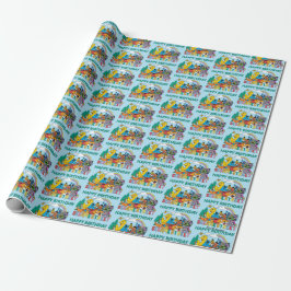 Papel De Presente Sesame Street | Rainbow Wave
