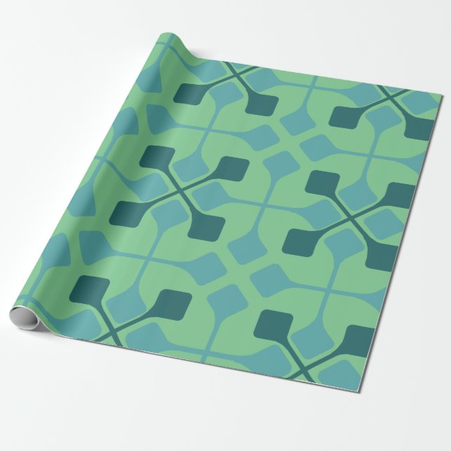 Papel De Presente Setas azuis (Desenrolado)
