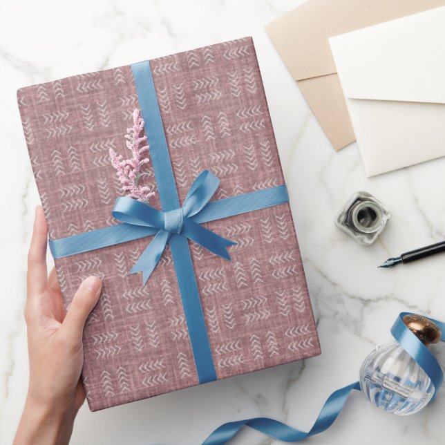 Papel De Presente Setas em Linho de Sequoia (Presentear)
