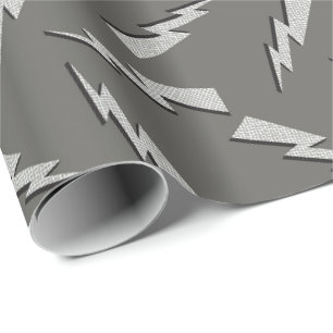 Papel De Presente setas modernas e ousadas bebê menino cinza masculi