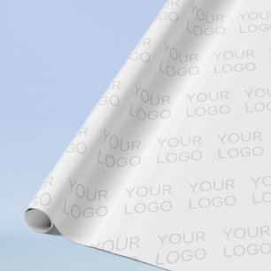 Papel De Presente Seu logotipo clareado automaticamente e repetindo