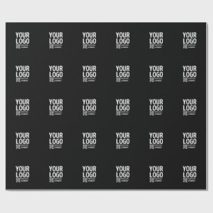 Papel De Presente Seu logotipo com código QR e texto editáveis