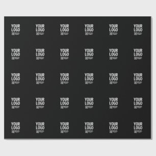 Papel De Presente Seu logotipo com código QR e texto editáveis