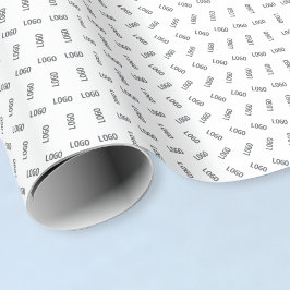 Papel De Presente Seu logotipo comercial | Design de padrão de logot