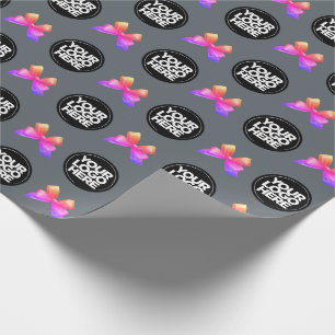 Papel De Presente Seu logotipo de empresa Cinza cotovelo cotovelo pe