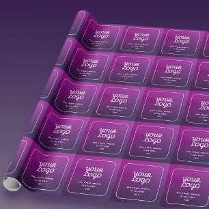 Papel De Presente Seu logotipo e Na moda Luz para Ombre Puro Escuro