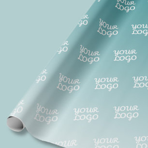 Papel De Presente Seu logotipo ladrilhado diagonalmente e cor ombre 