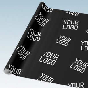 Papel De Presente Seu logotipo ou imagem Modelo com aparência alea