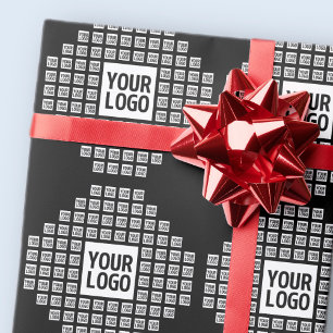 Papel De Presente Seu logotipo ou imagem padrão moderno único