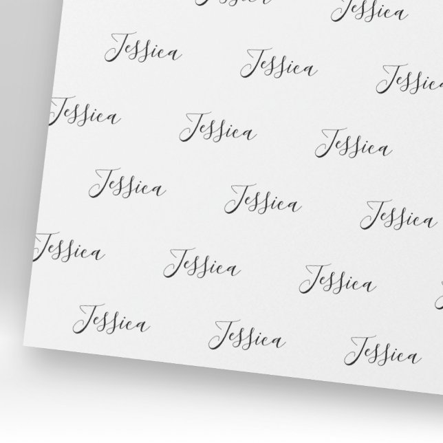 Papel De Presente Seu Nome | Escrita Elegante (Criador carregado)
