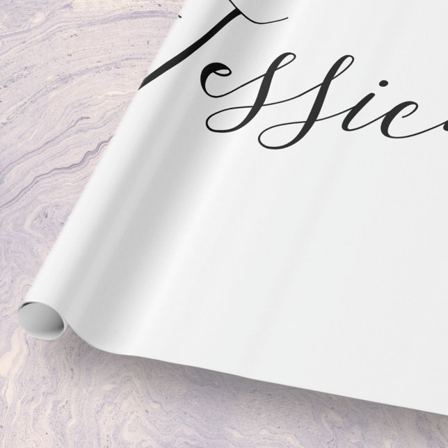Papel De Presente Seu Nome | Escrita Elegante (Criador carregado)