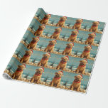 Papel De Presente Shar Pei Dog Christmas Vintage Beach<br><div class="desc">Traga o calor dos feriados para a costa com esta charmosa design inspirada na vintagem, que apresenta um cão festivo sentado numa praia serena. Com um clássico toque de feriado de tons nostálgicos e vibrações costeiras, esta trabalho de arte captura a magia do Natal pelo mar. Perfeito para espalhar alegria...</div>