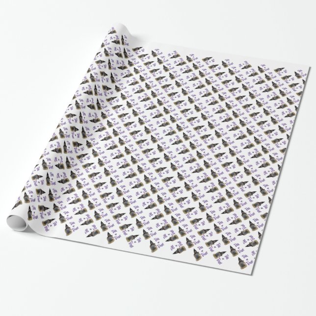 Papel De Presente Shar-Pei Trick Chinês (Desenrolado)