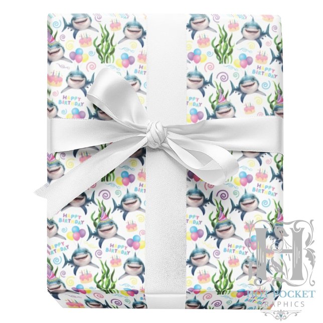 Papel De Presente Shark Wrapping Paper (Criador carregado)