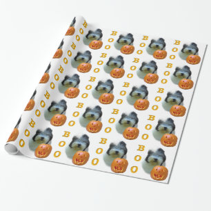 Papel De Presente Sheepdog Halloween Boo