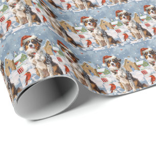 Papel De Presente Shepherd Winter Wonderland Natal australiano