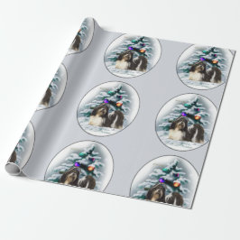 Papel De Presente Shih Tzu Christmas