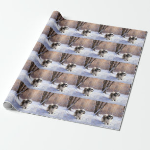 Papel De Presente Shih Tzu Deixe-O Neve Natal