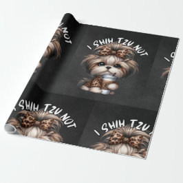 Papel De Presente Shih Tzu Wrapping Paper