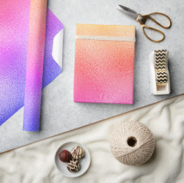Papel De Presente Shimmer Rainbow Glass Abstrato