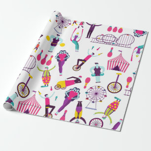 Papel De Presente show do parque de diversões de circo