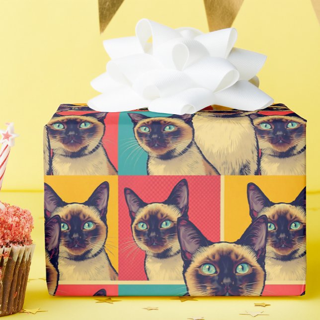 Papel De Presente Siamese cat wrapping paper (Criador carregado)