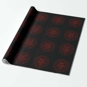Papel De Presente Sigil da lua tripla de Baphomet e sigil do lucifer
