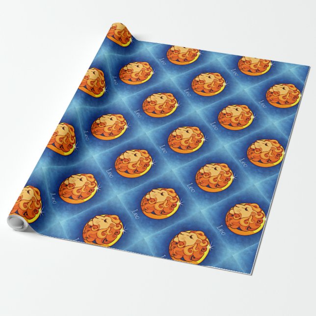 Papel De Presente Signo_Zodíaco_Leão (Desenrolado)