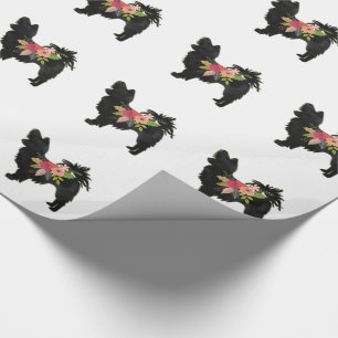 Papel De Presente Silhuahua Cachorro Silhouette Silhouette Silhuahua