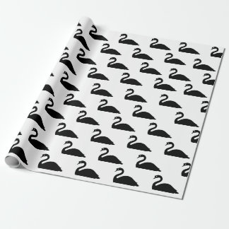 Papel De Presente Silhueta | da cisne preta