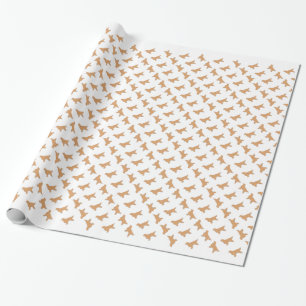 Papel De Presente Silhueta do golden retriever
