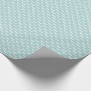 Papel De Presente Silhuetas brancas do Dachshund bonito na luz -