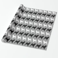 Silhuetas de Cão de Água Português Padrão