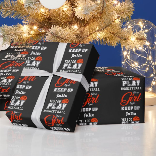 Papel De Presente Sim, Eu Jogo Basquete Como Uma Garota (Feriados)