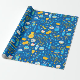 Papel De Presente Simbolismo do Hanukkah