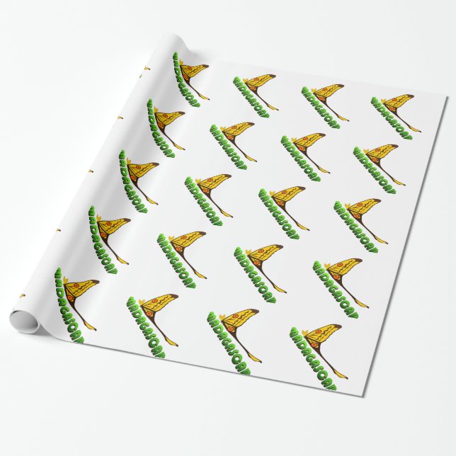 Papel De Presente símbolo animal de madagáscar (Desenrolado)