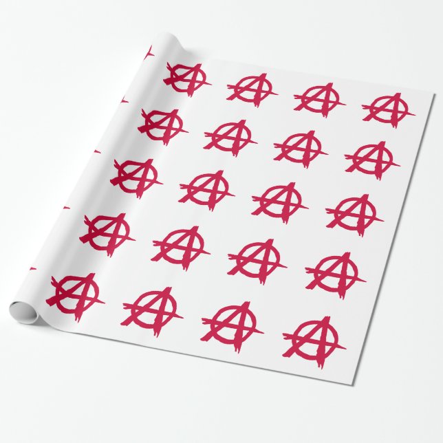 Papel De Presente Símbolo da Anarquia (Desenrolado)