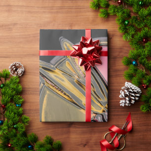 Papel De Presente Símbolo de Arte Dragonfly Abstrato multicolor