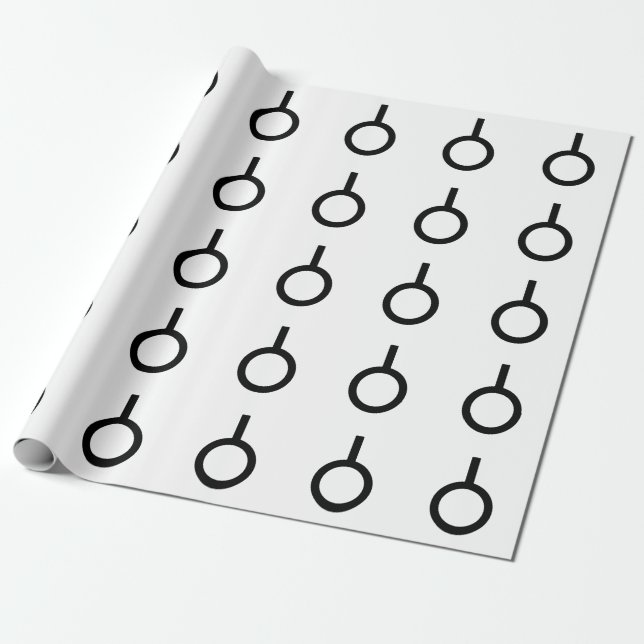 Papel De Presente Símbolo de Gênero Neutrois (Desenrolado)
