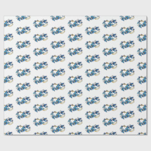 Papel De Presente Símbolo infinito de borboletas azuis Morpho