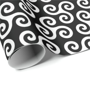 Papel De Presente Símbolo triskele celta espiral triplo Padrão