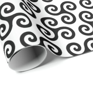 Papel De Presente Símbolo triskele celta espiral triplo Padrão