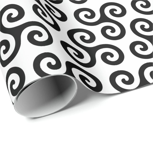 Papel De Presente Símbolo triskele celta espiral triplo Padrão (Ponta do rolo)