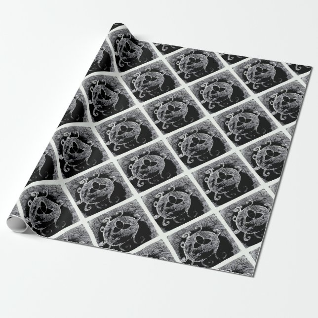 Papel De Presente símbolo wiccan das bruxas (Desenrolado)