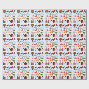 Papel De Presente Símbolos do Canadá