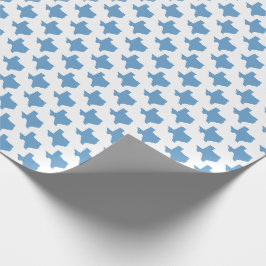 Papel De Presente Símbolos do Texas, Estado do Texas, Azul
