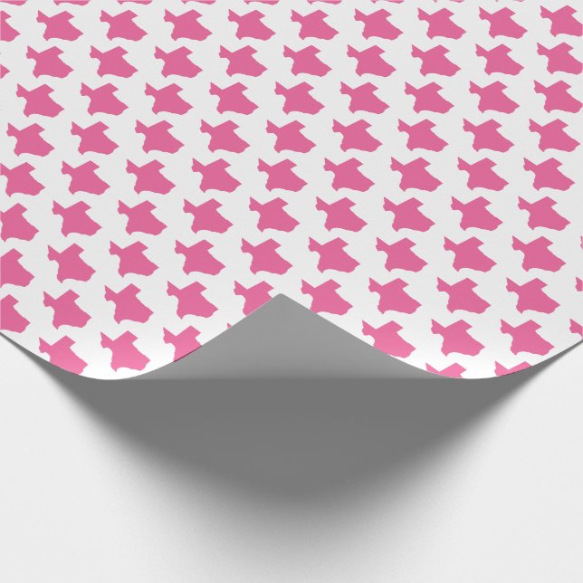 Papel De Presente Símbolos do Texas, Estado do Texas, rosa (Ponta)