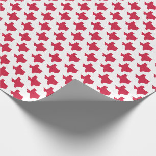 Papel De Presente Símbolos do Texas, Estado do Texas, Vermelho