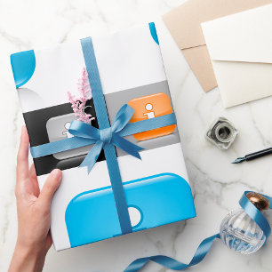 Papel De Presente Símbolos modernos de informações brilhantes