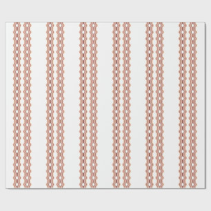Papel De Presente Simetria de Onda de Pêssego
